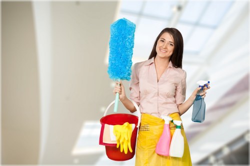 Local carpet cleaner treating stains on a Battersea flat carpet