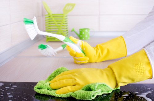 Local Battersea cleaning team preparing a detailed property clean