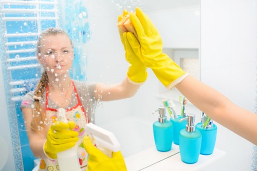 Professional office cleaners in Battersea working in shared business premises